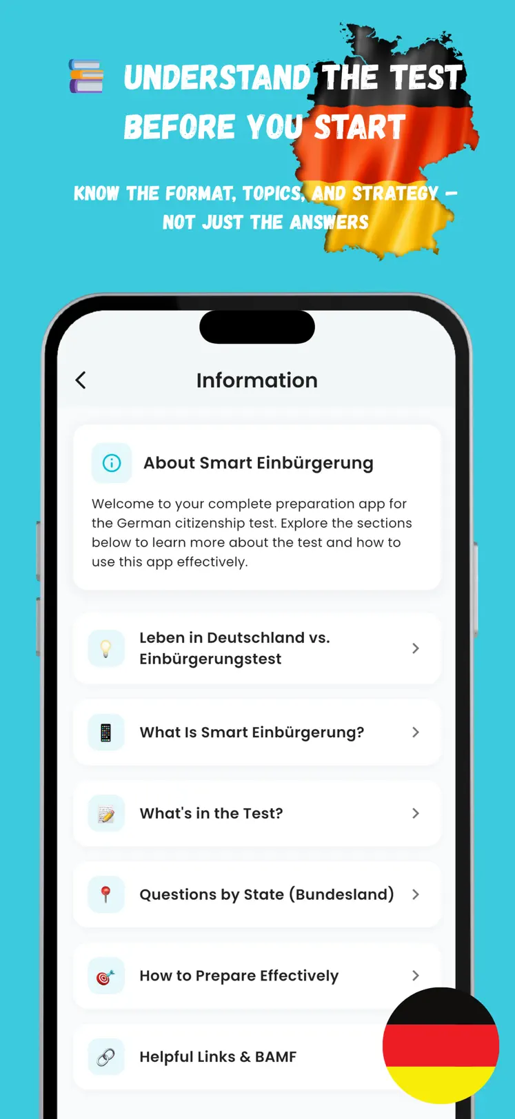 Einbürgerungstest 2026 App – offline lernen ohne Konto
