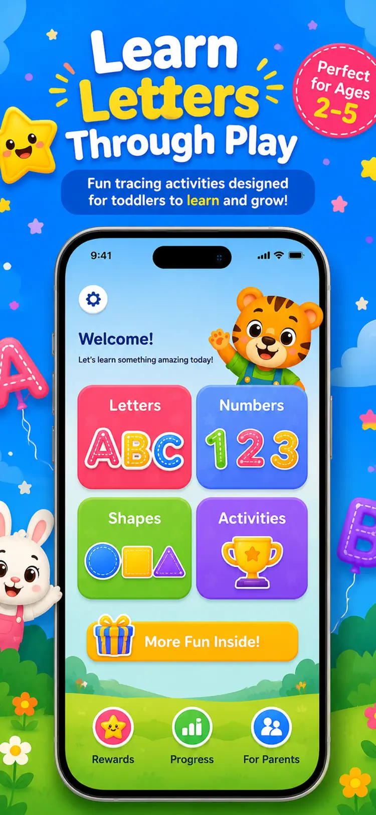 ABC Tracing app – guided letter tracing for toddlers