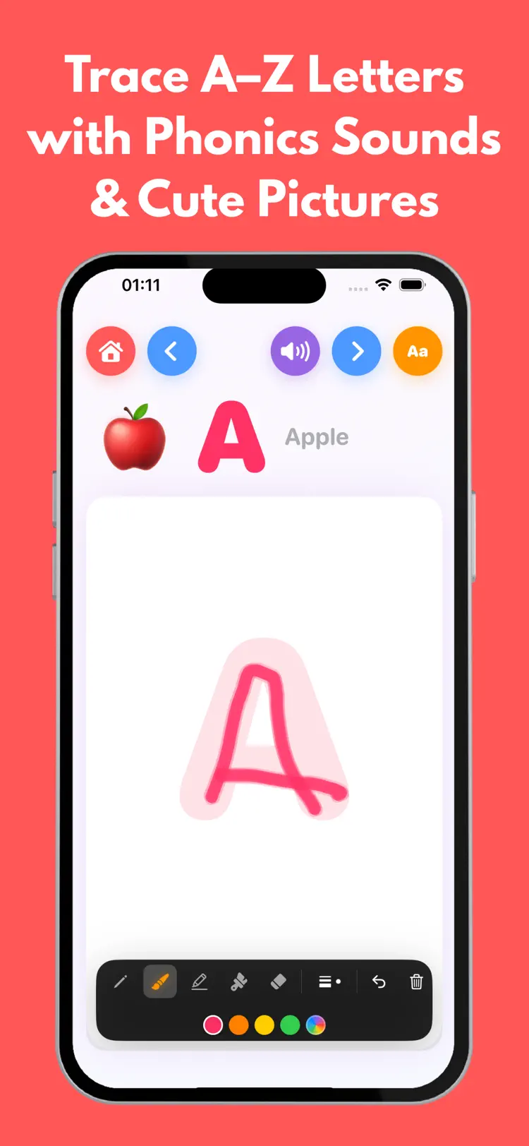 ABC Tracing – shape tracing for fine motor skills