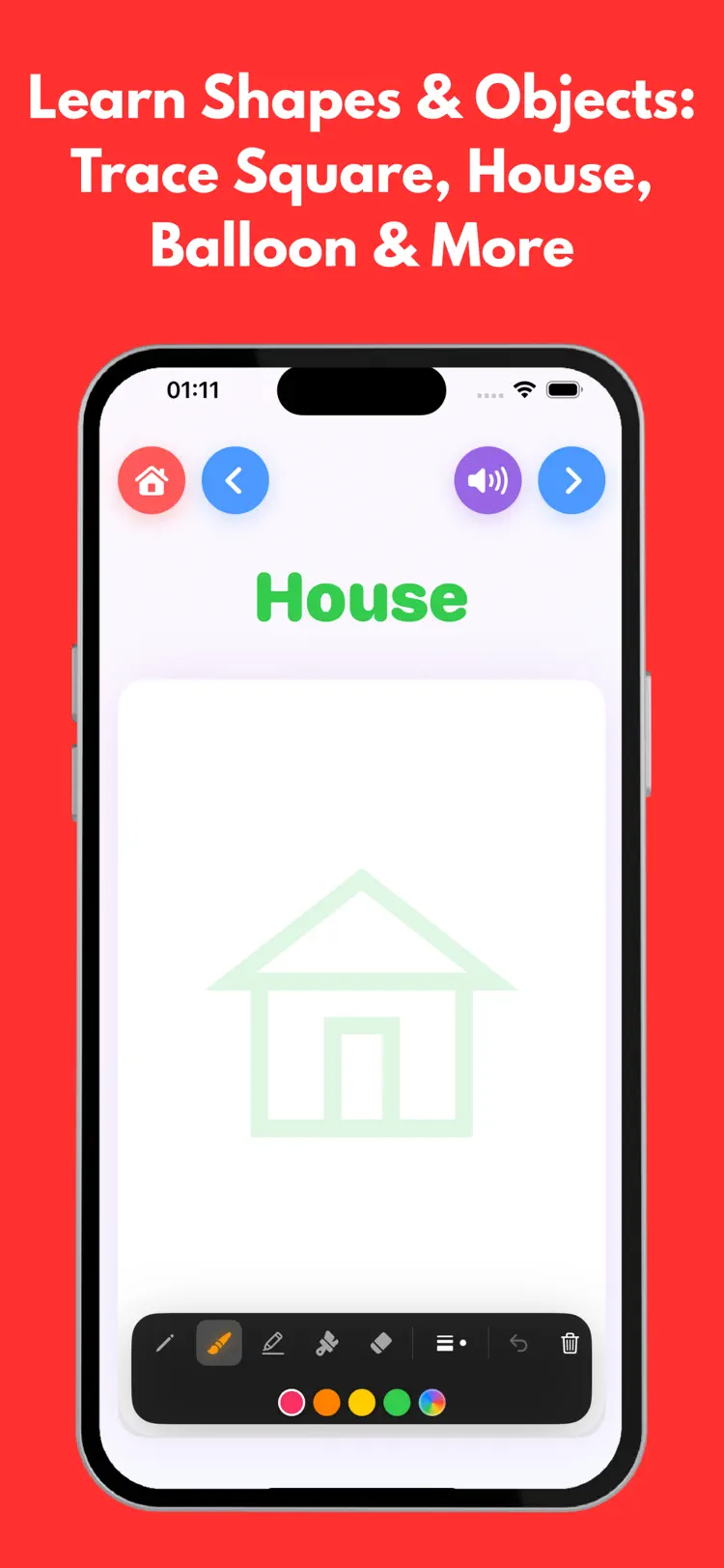 ABC Tracing app – learn letters in 5 languages