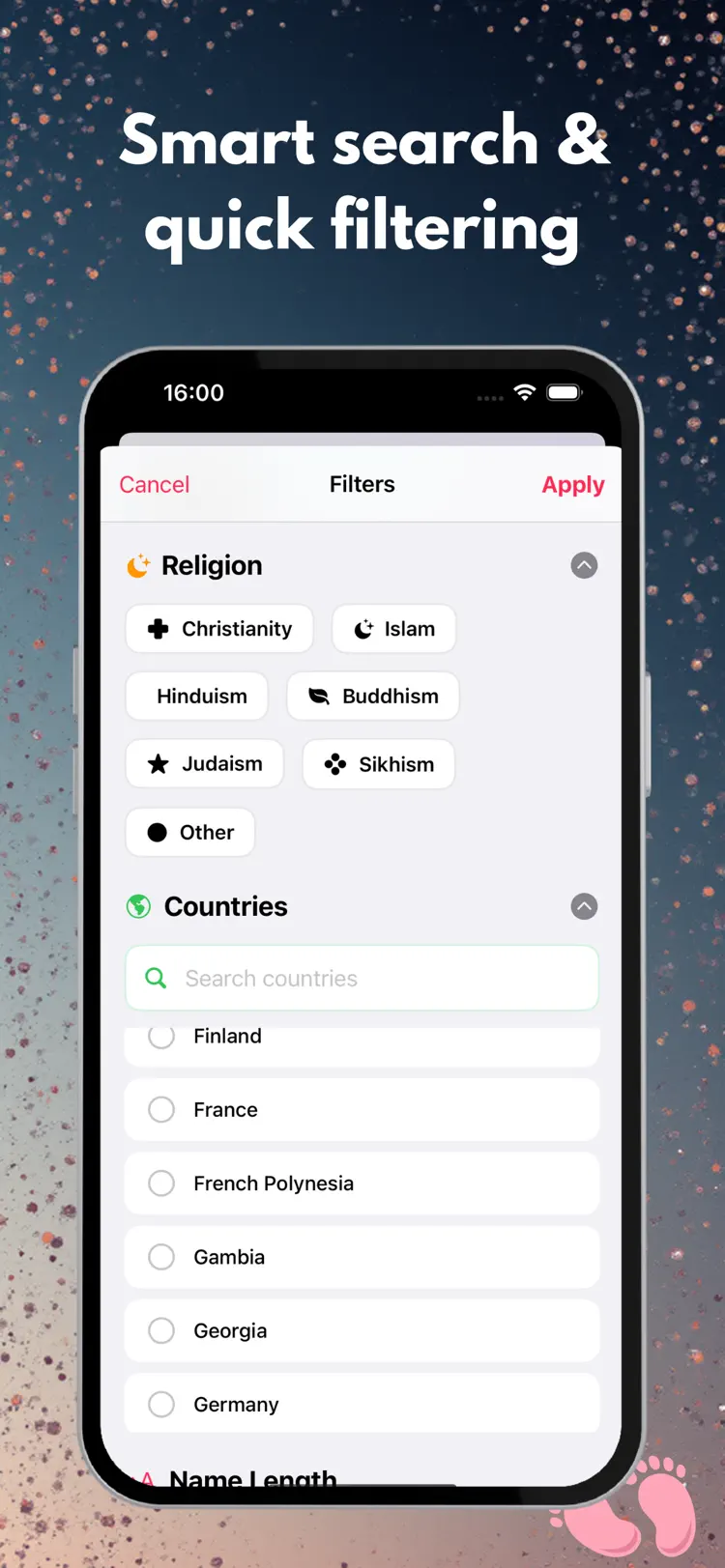 BabyName – matched baby names you both love