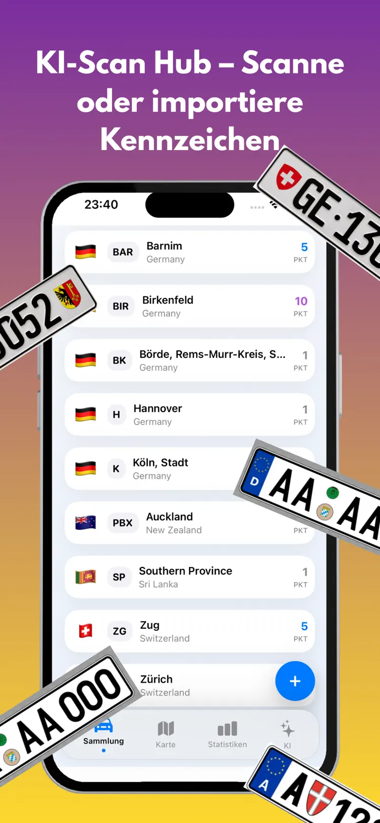 Kennzeichen App – Nummernschild mit AI-Scanner fotografieren und erkennen